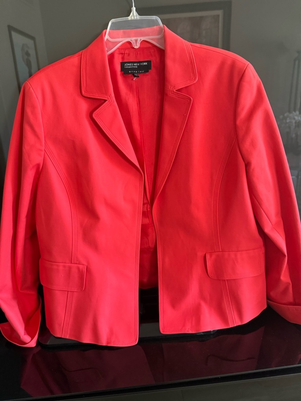 Jones New York Bright Coral Blazer Jacket